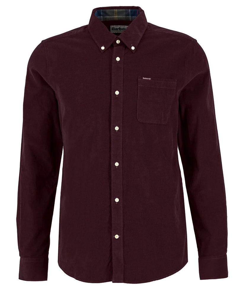 Barbour Ramsey Tailored Long-Sleeved Shirt - Winter Red