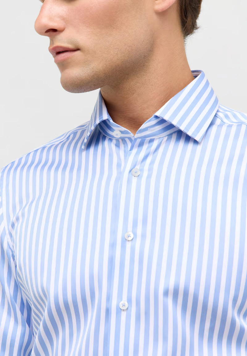 Eterna Stripped Modern Fit Shirt