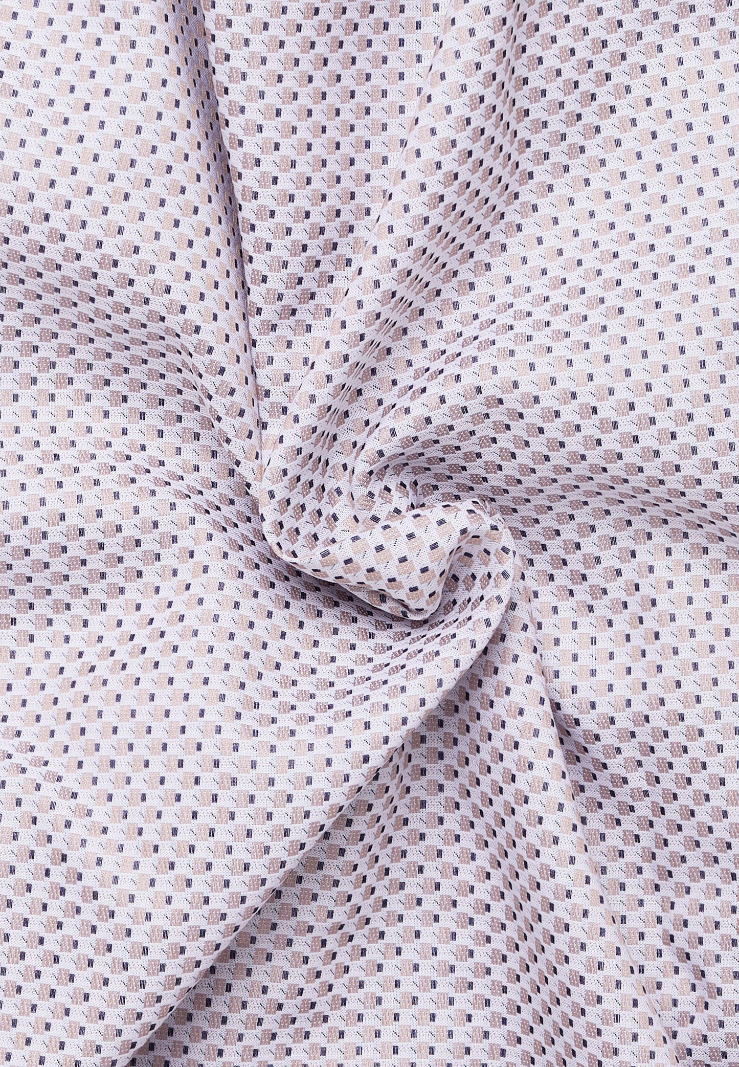 Eterna Modern Fit Shirt in dark brown structured