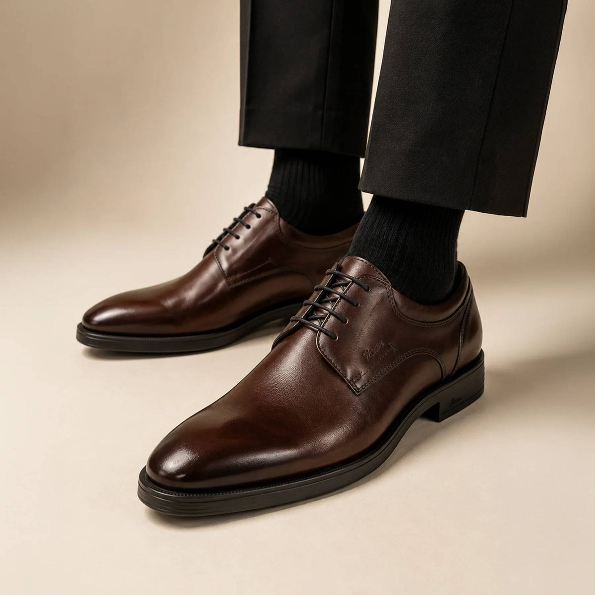 Sioux Foriolo Leather Shoe - Dark Brown