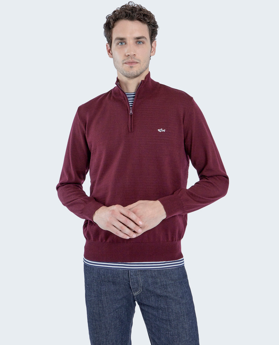 Paul & Shark Zipped Pull Over