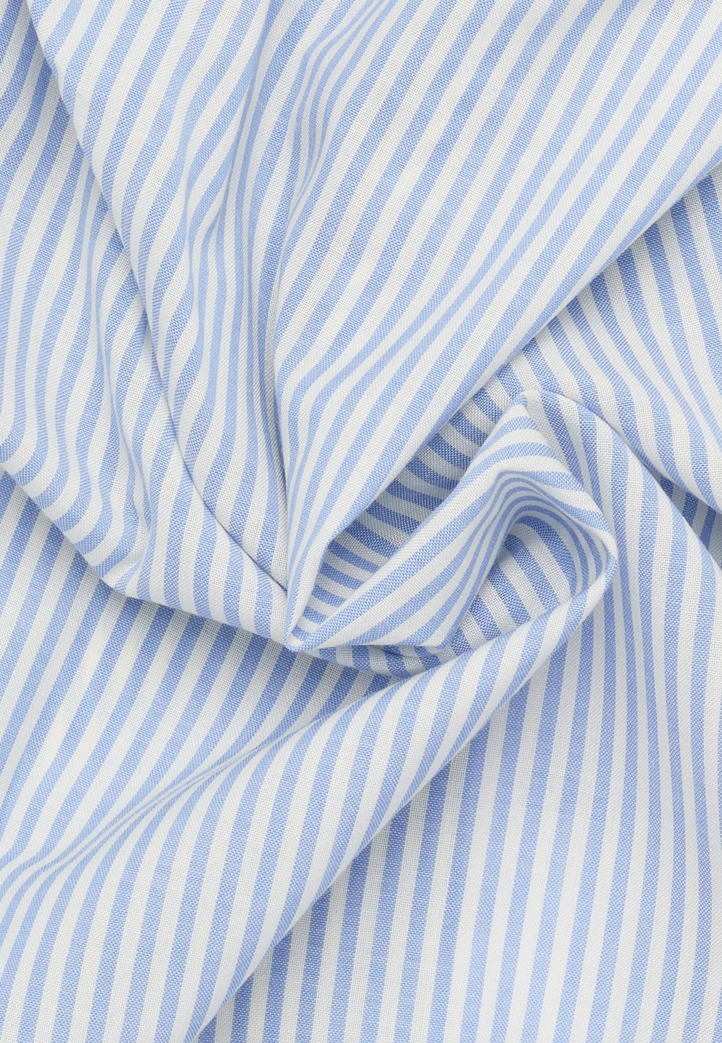 Eterna MODERN FIT Merino Wool in sky blue striped