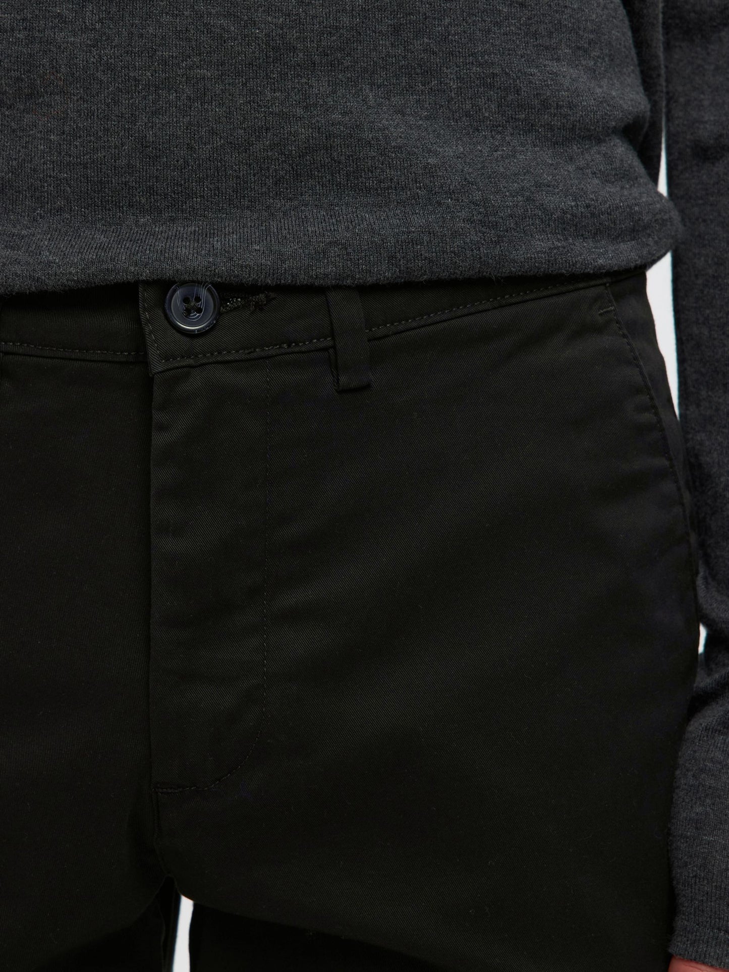 Selected Homme 175 Slim Flex Chino - Black