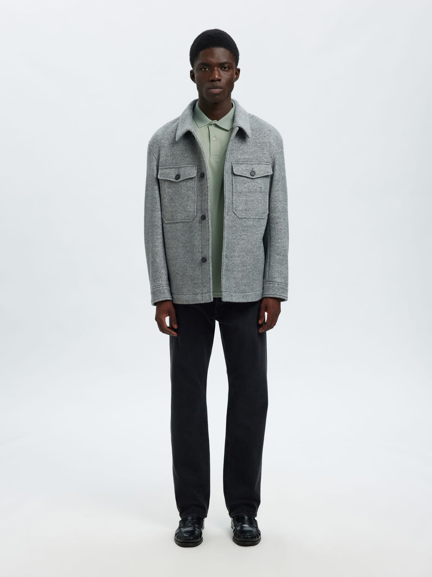 Selected Knitted Polo Shirt
