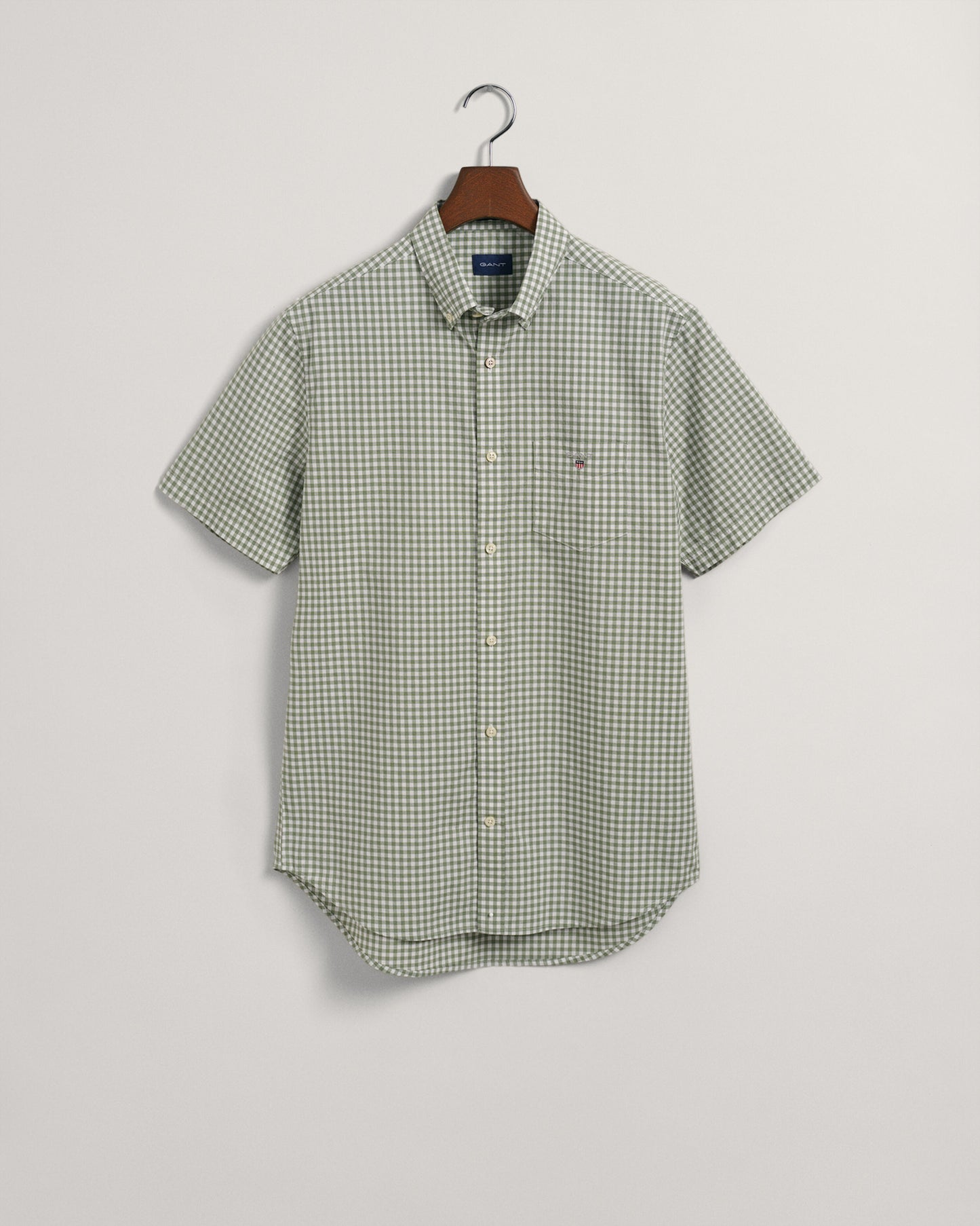 Gant Regular Broadcloth Gingham Short Sleeve BD Dhirt