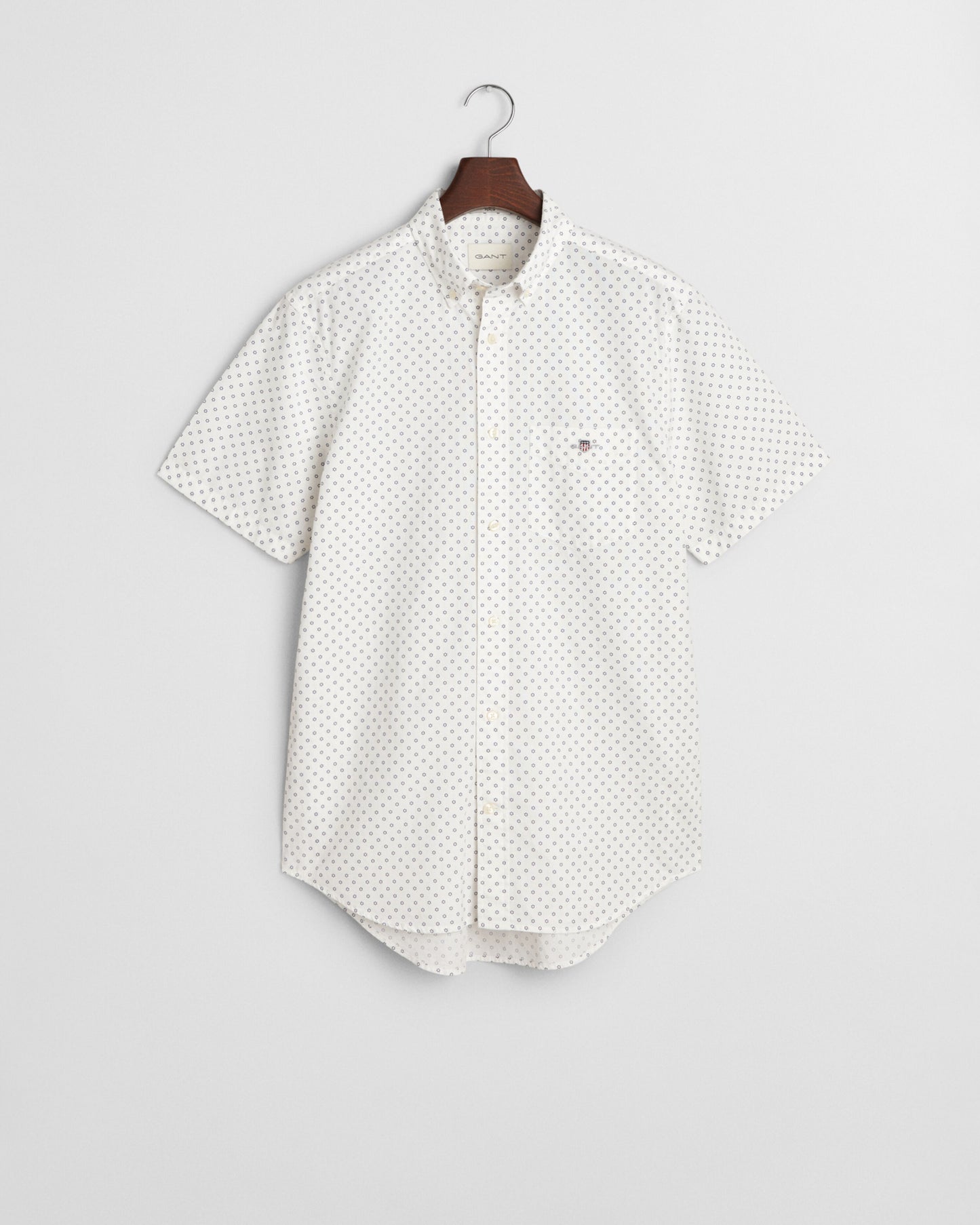 Gant Micro Print Short Sleeve Shirt