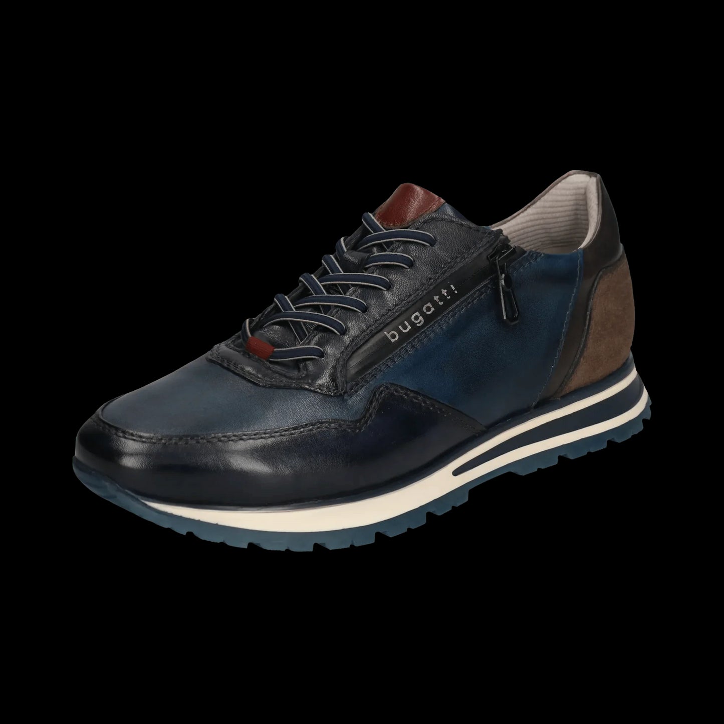 Leather Side Zip Sneaker