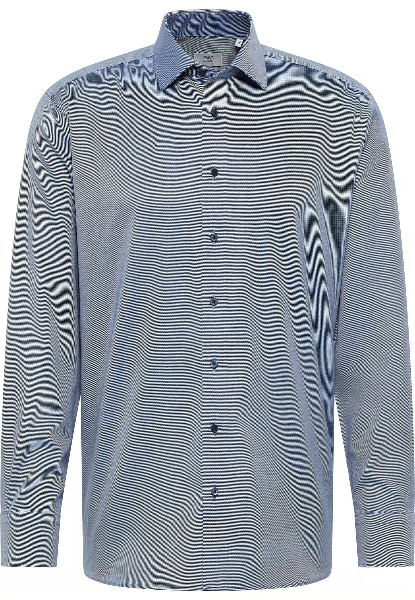 Eterna MODERN FIT Shirt in smoke blue structured