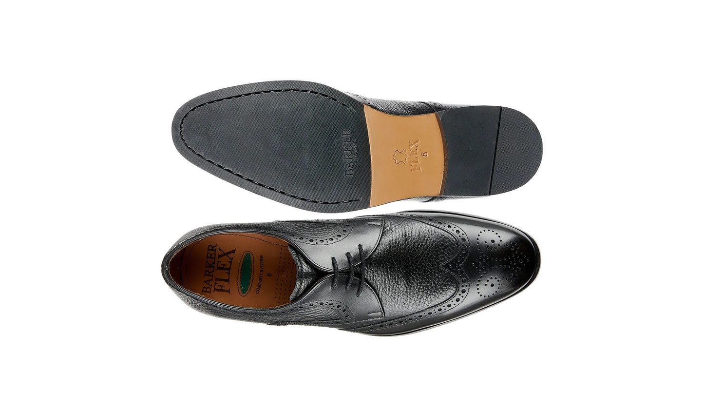 Salcombe – Black Calf / Black Deer Skin