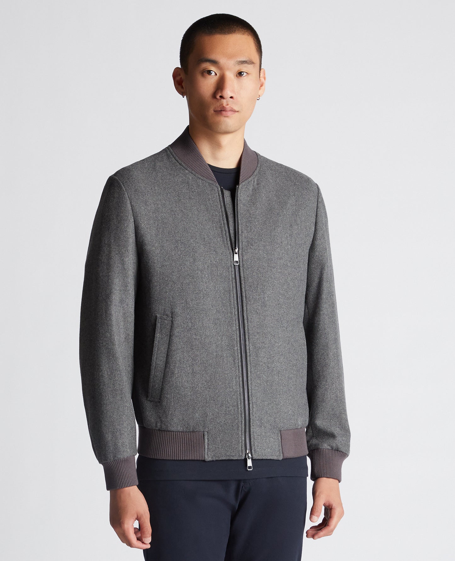 Remus Uomo Flannel Bomber Jacket