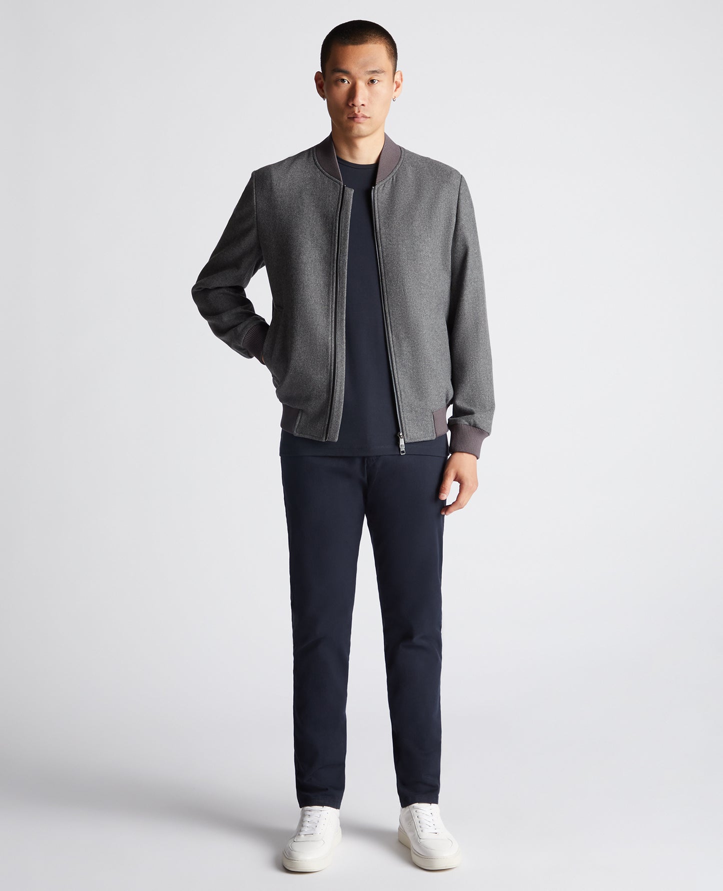 Remus Uomo Flannel Bomber Jacket