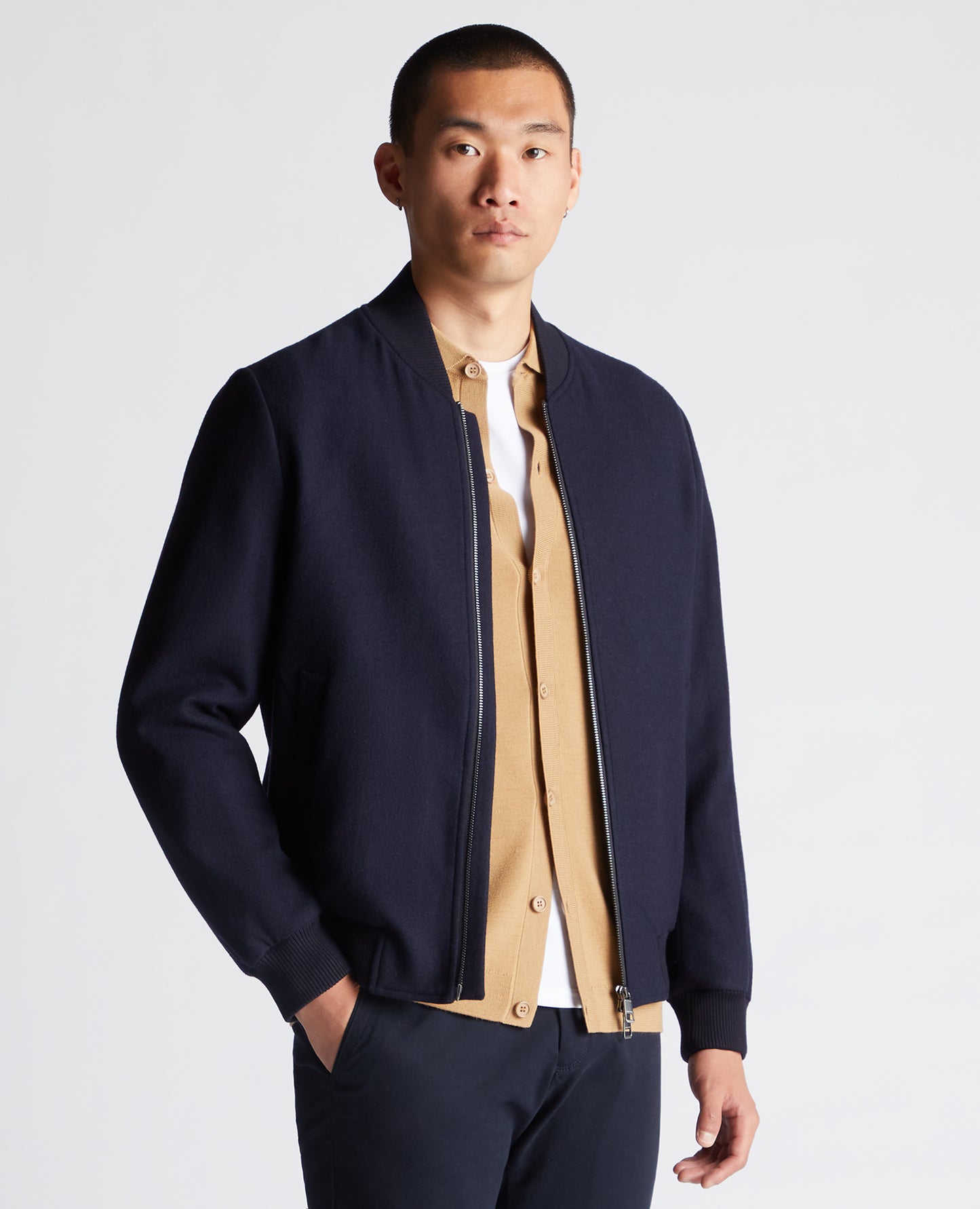 Remus Uomo Flannel Bomber Jacket
