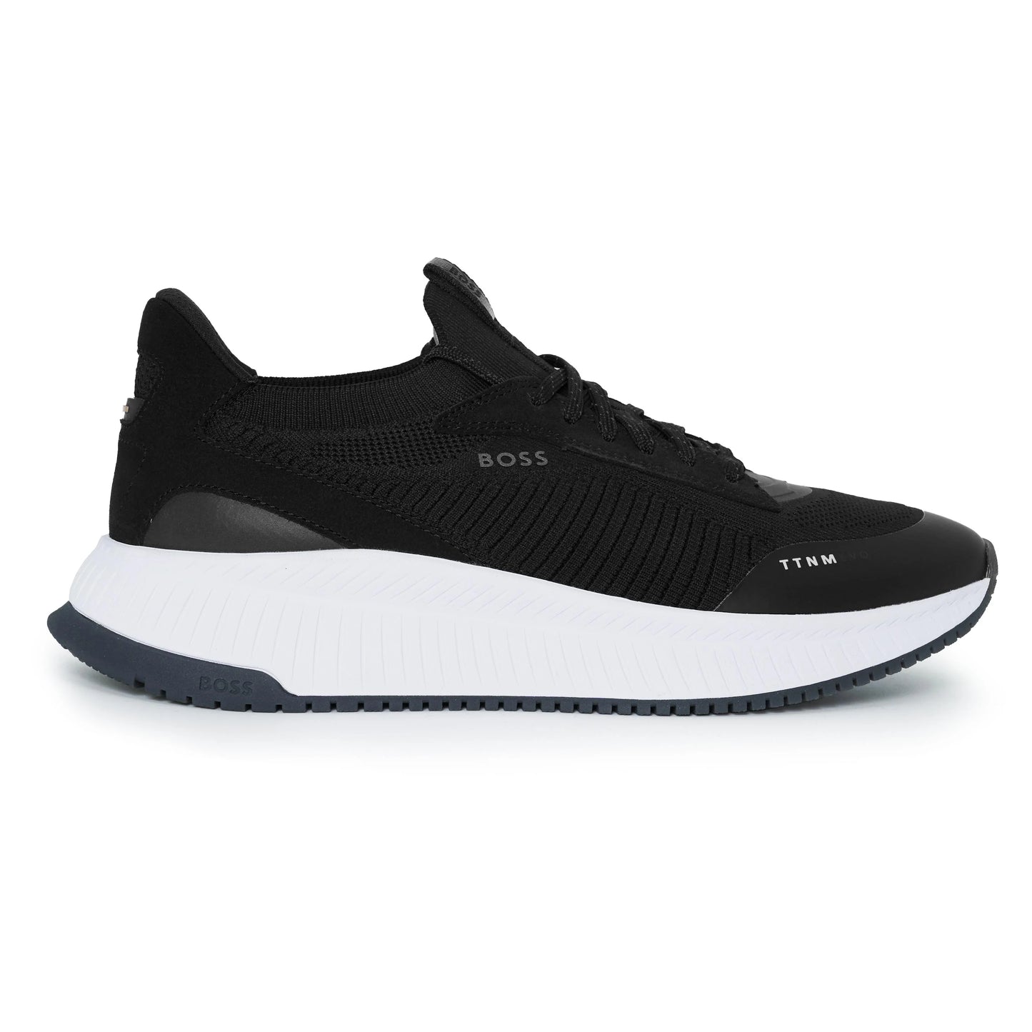 Boss Sock Trainers with Knitted Upper and Fishbone Sole