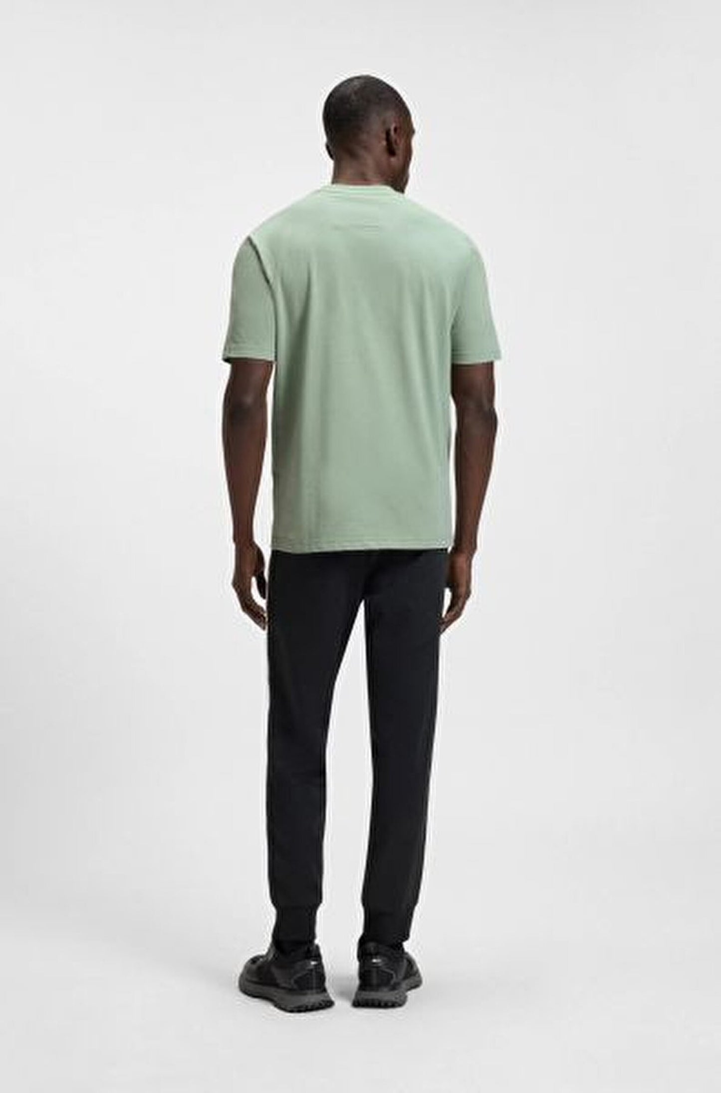 Boss Cotton-jersey T-shirt with fineline logo artwork