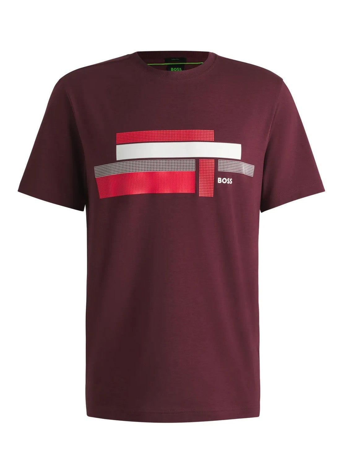 Boss Glamping Cotton T-shirt in Stretch Fabric