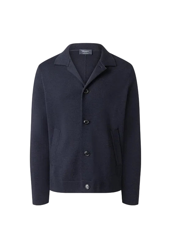 Maerz Merino Wool Button Cardigan – Navy
