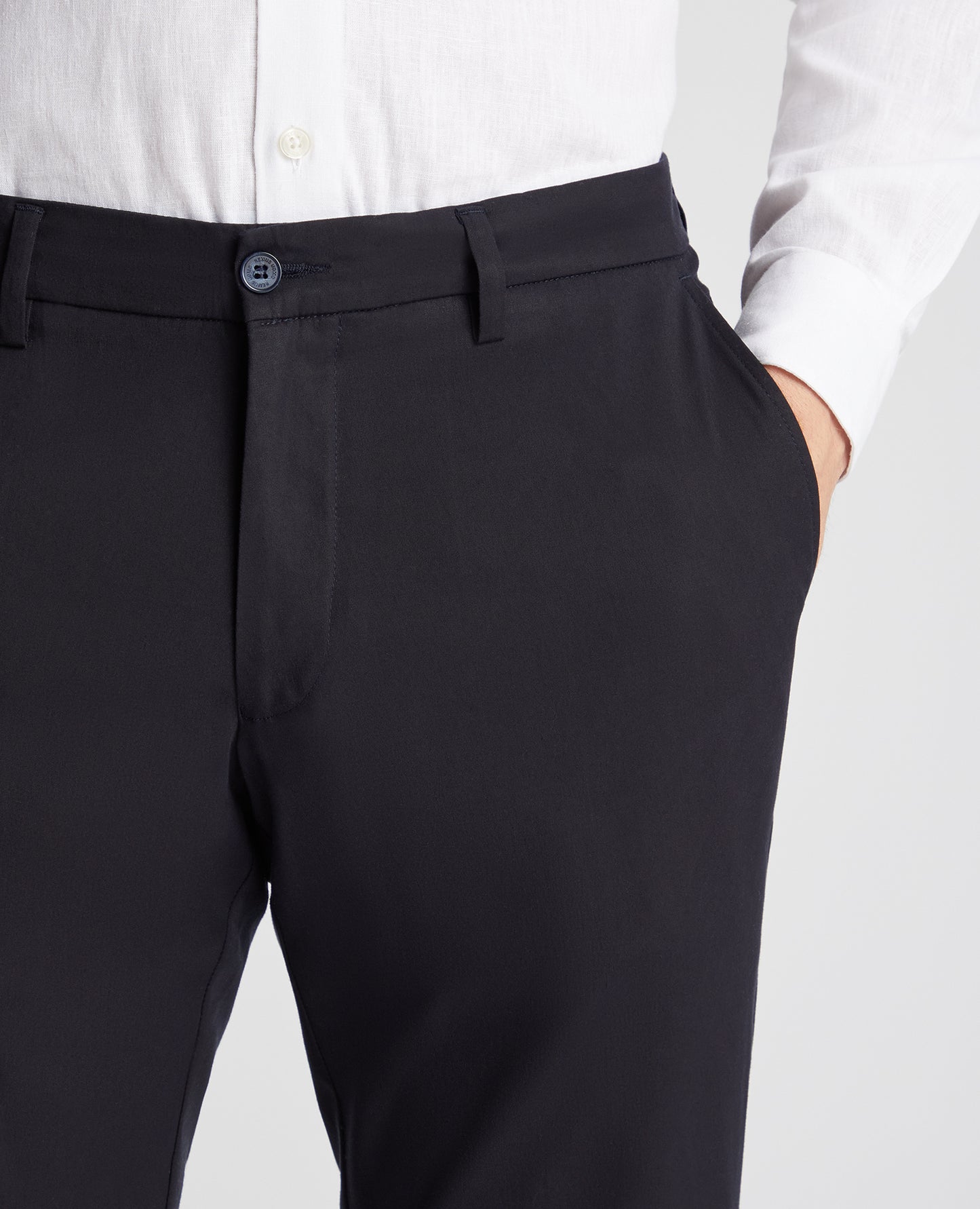 Remus Uomo Black Edison Casual Trousers