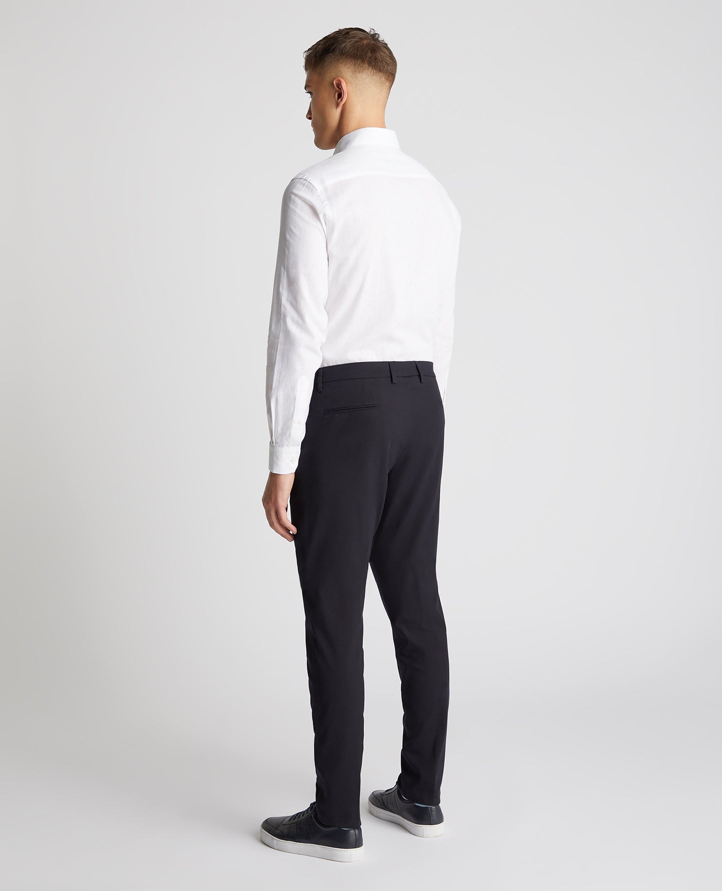 Remus Uomo Black Edison Casual Trousers