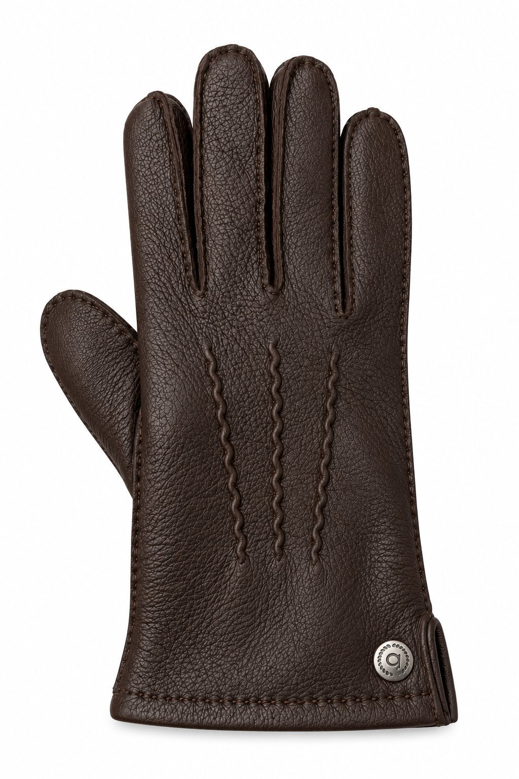 Bugatti Men's Leather Gloves – Dark Brown