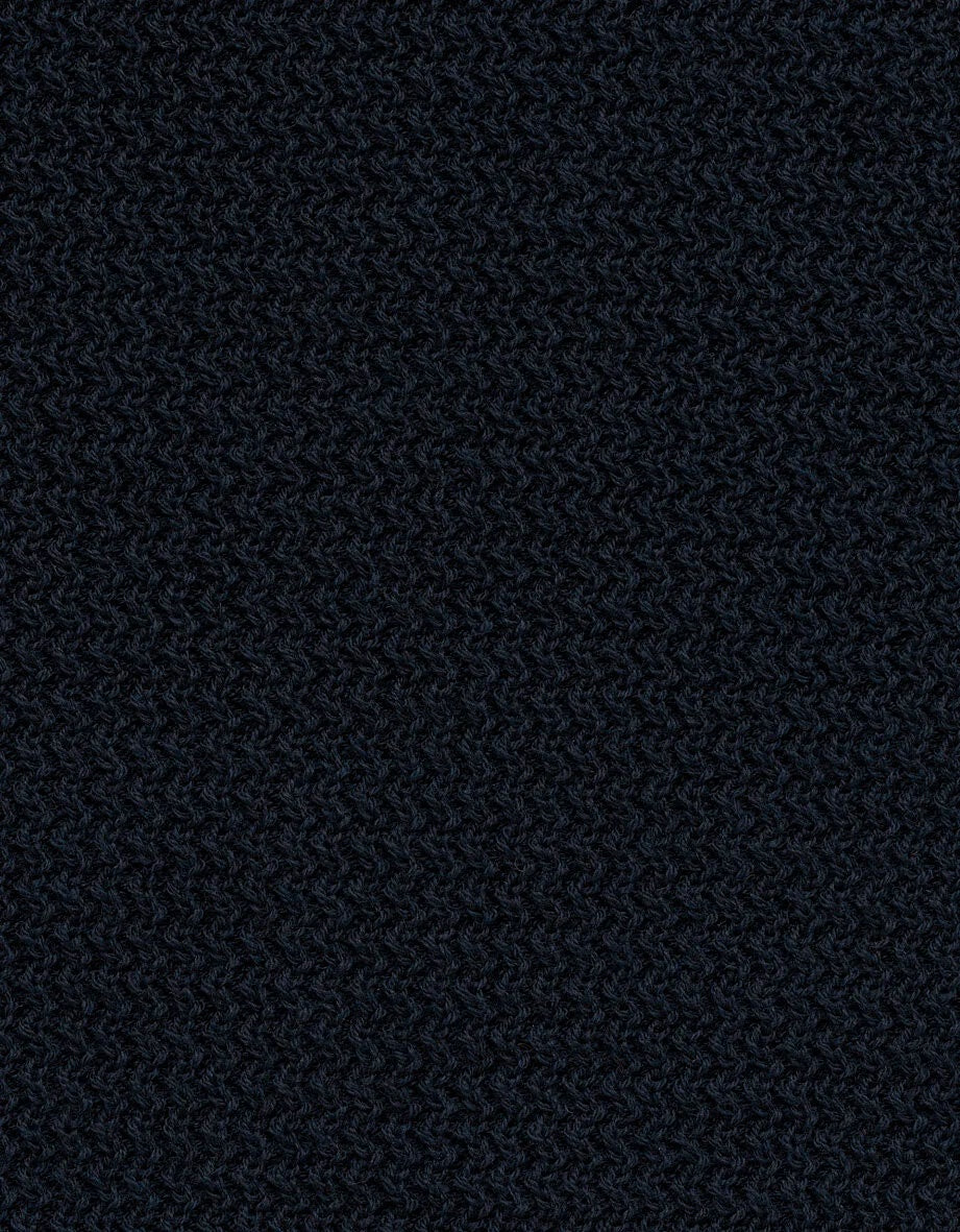 Bugatti Plain Navy Knitted Polo