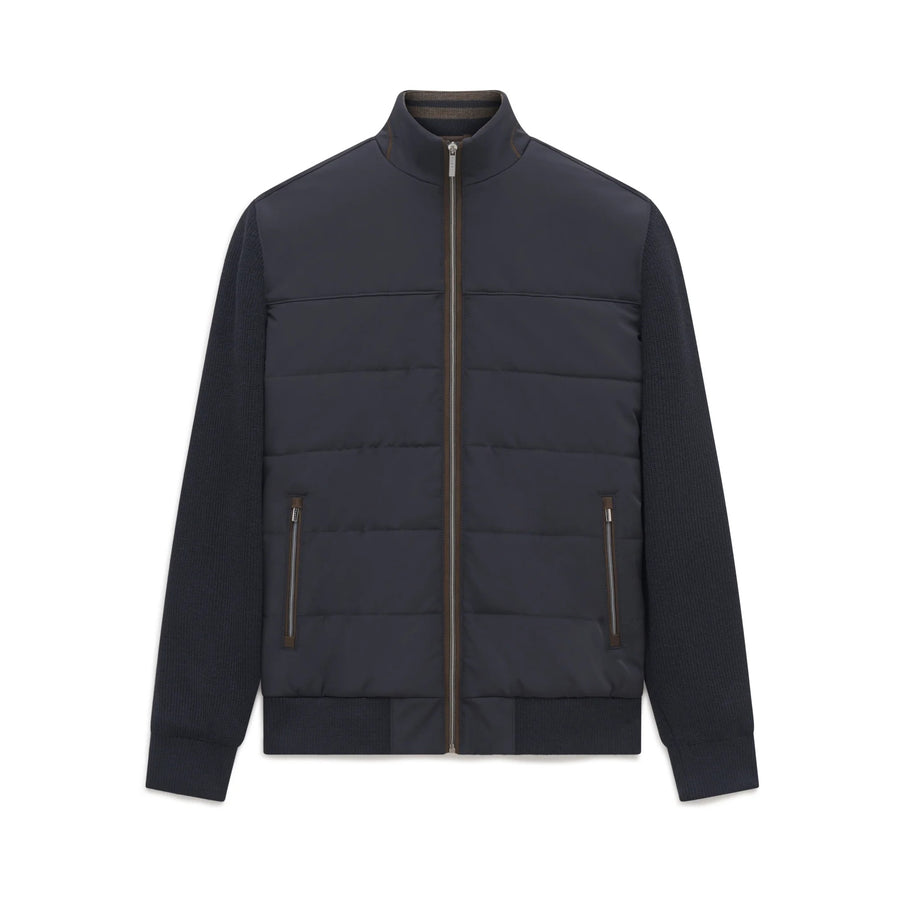 Bugatti Men's Hybrid Knit Jacket – Navy