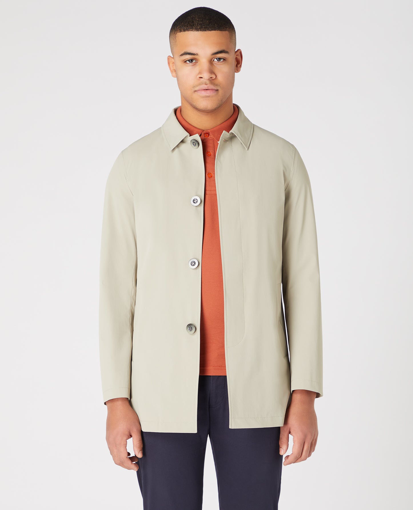 Remus Uomo Beige Remi Casual Coat