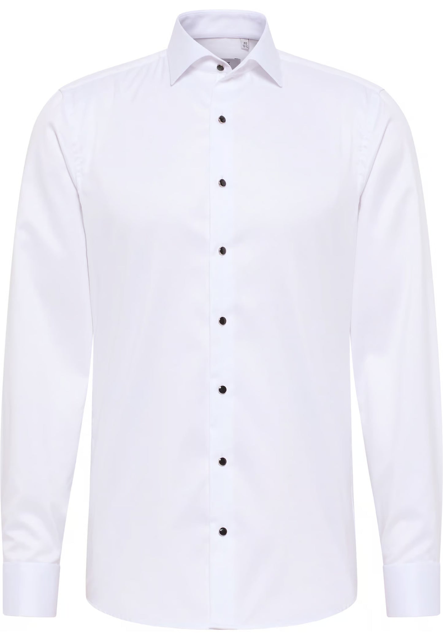 Eterna SLIM FIT Luxury Shirt in white plain