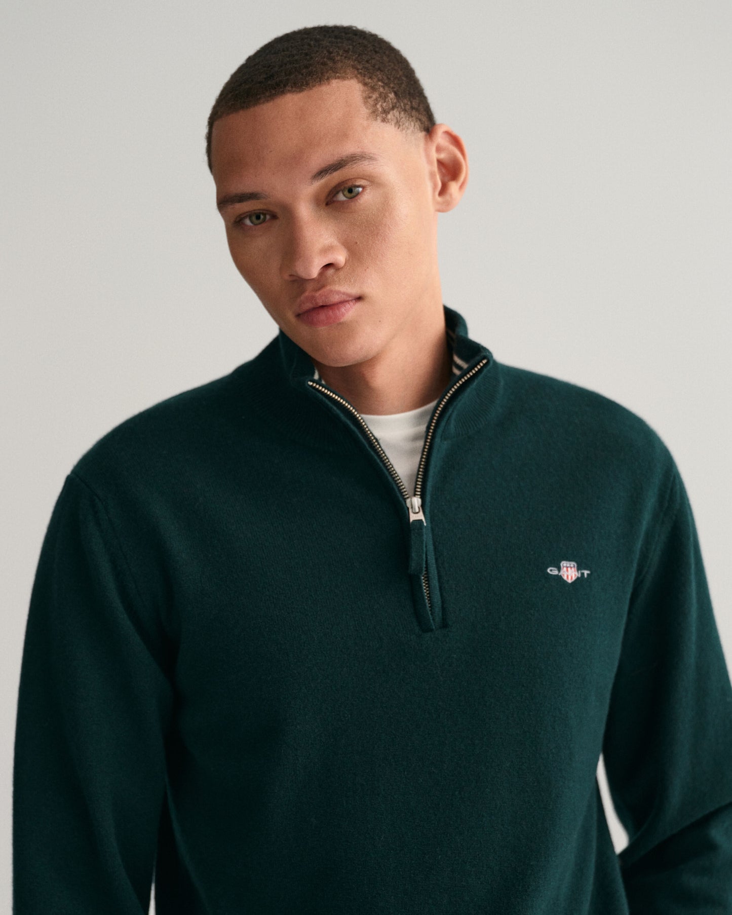 Gant Superfine Lambswool Half-Zip Sweater