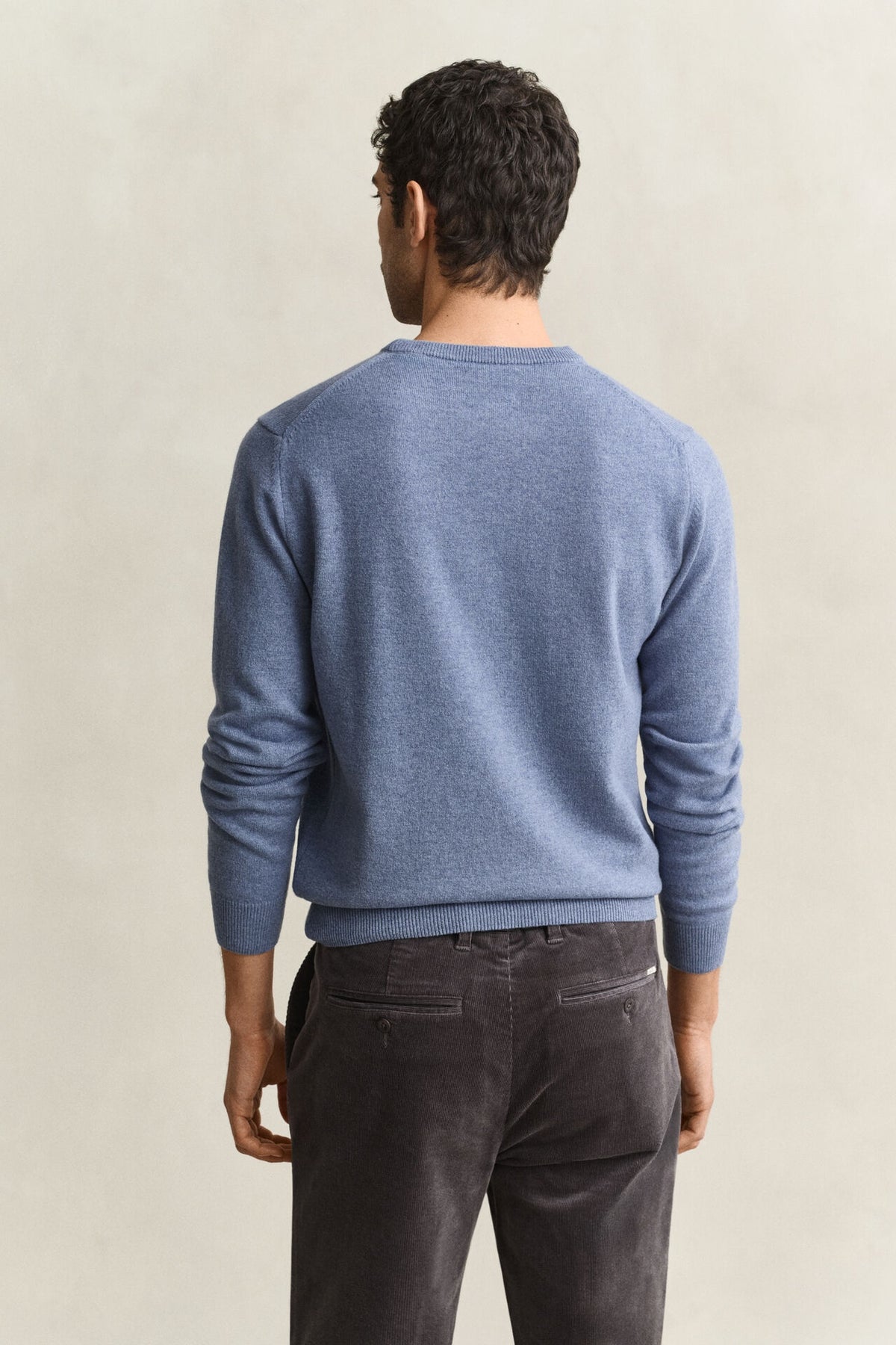 GANT Lambswool Crew Neck Sweater – Blue Horizon