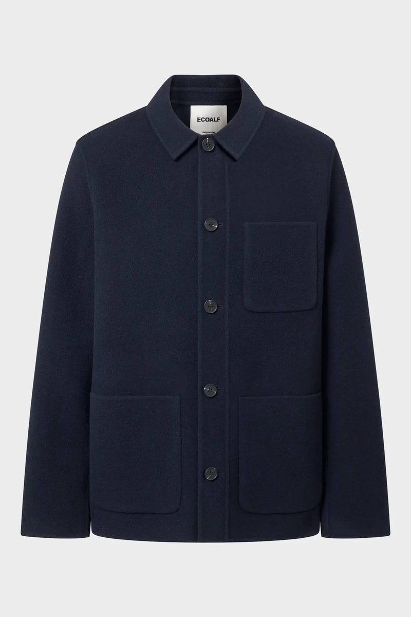 Ecoalf Arone Recycled Wool Jacket - Deep Navy