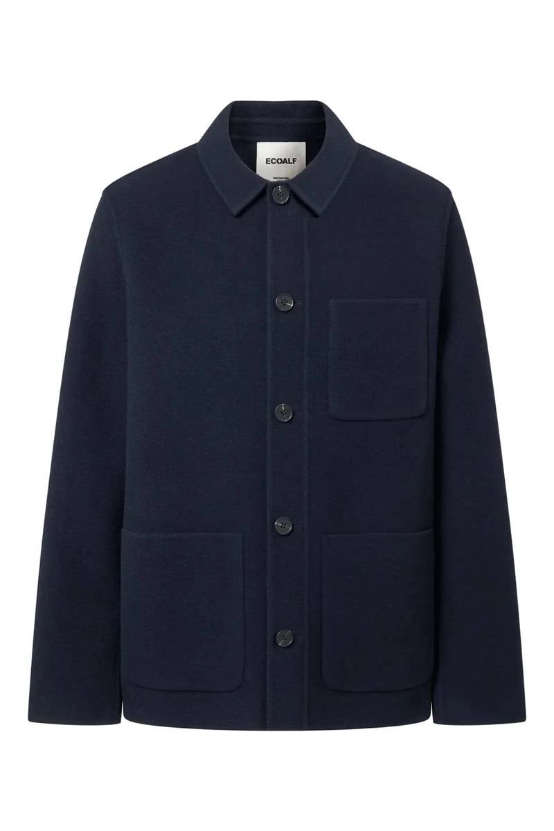 Ecoalf Arone Recycled Wool Jacket - Deep Navy