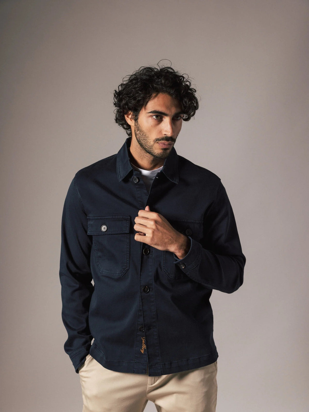 Mos Mosh Matteo Overshirt - Navy
