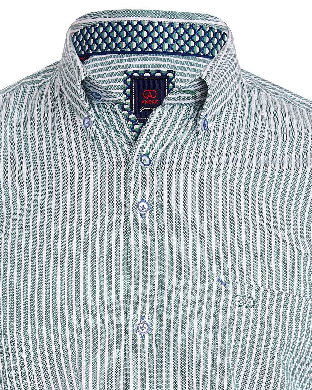 André Cahill Stripe Shirt – Green