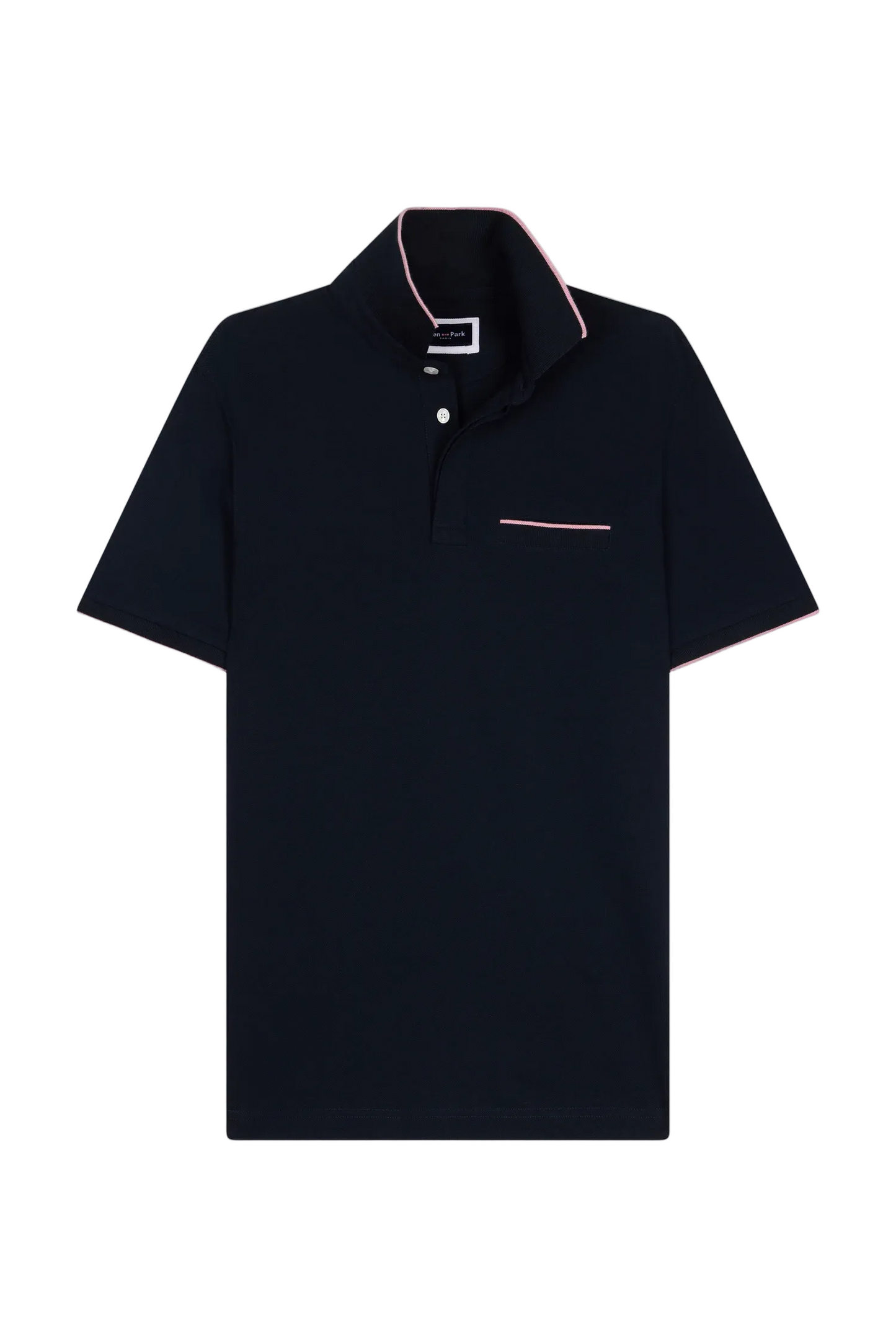 Eden Park Short-sleeved stretch cotton piqué slim fit polo shirt