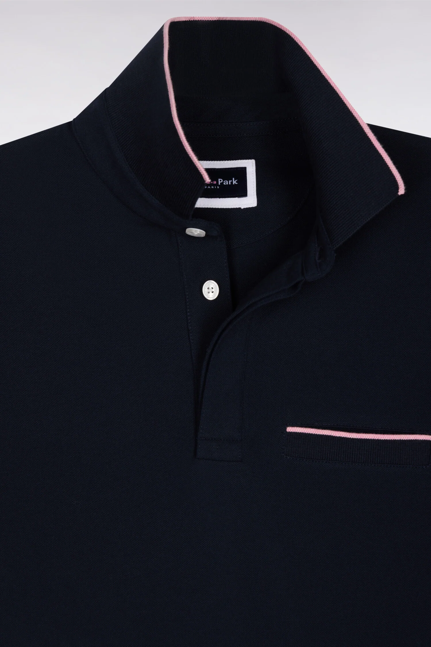 Eden Park Short-sleeved stretch cotton piqué slim fit polo shirt