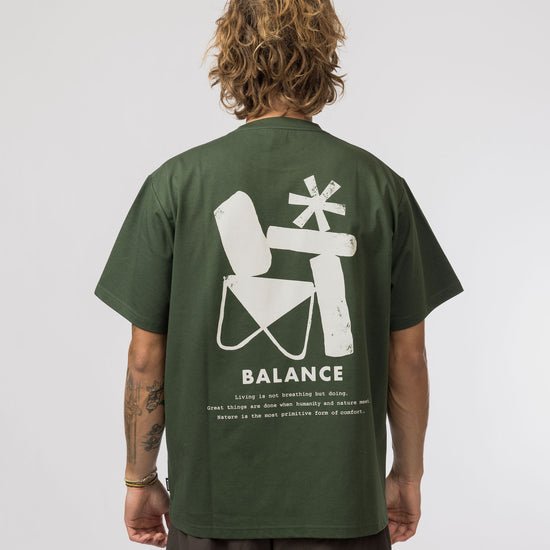 Snow Peak Elemental Balance T-Shirt - Dark Green