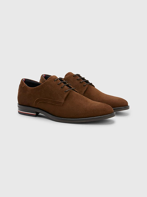 Tommy Hilfiger Signature Heel Suede Lace-up Shoes