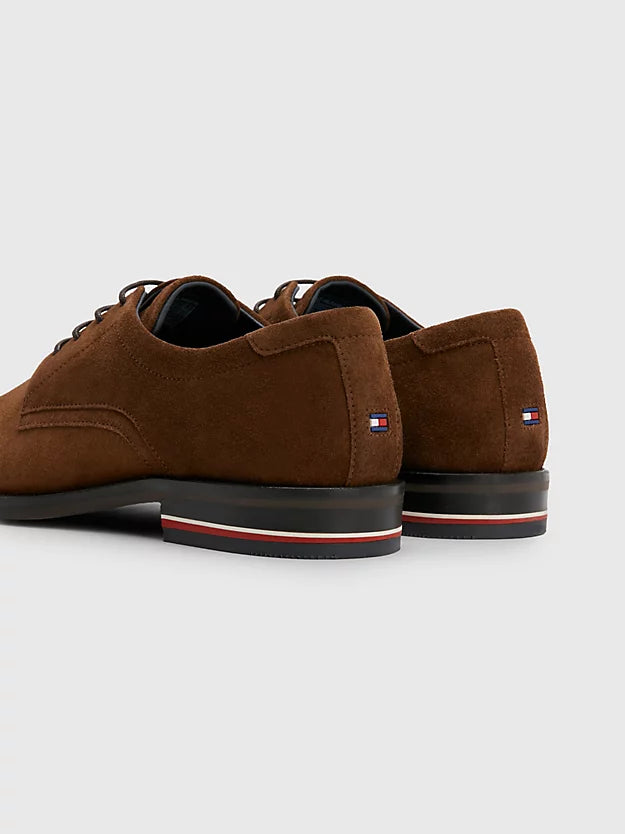 Tommy Hilfiger Signature Heel Suede Lace-up Shoes