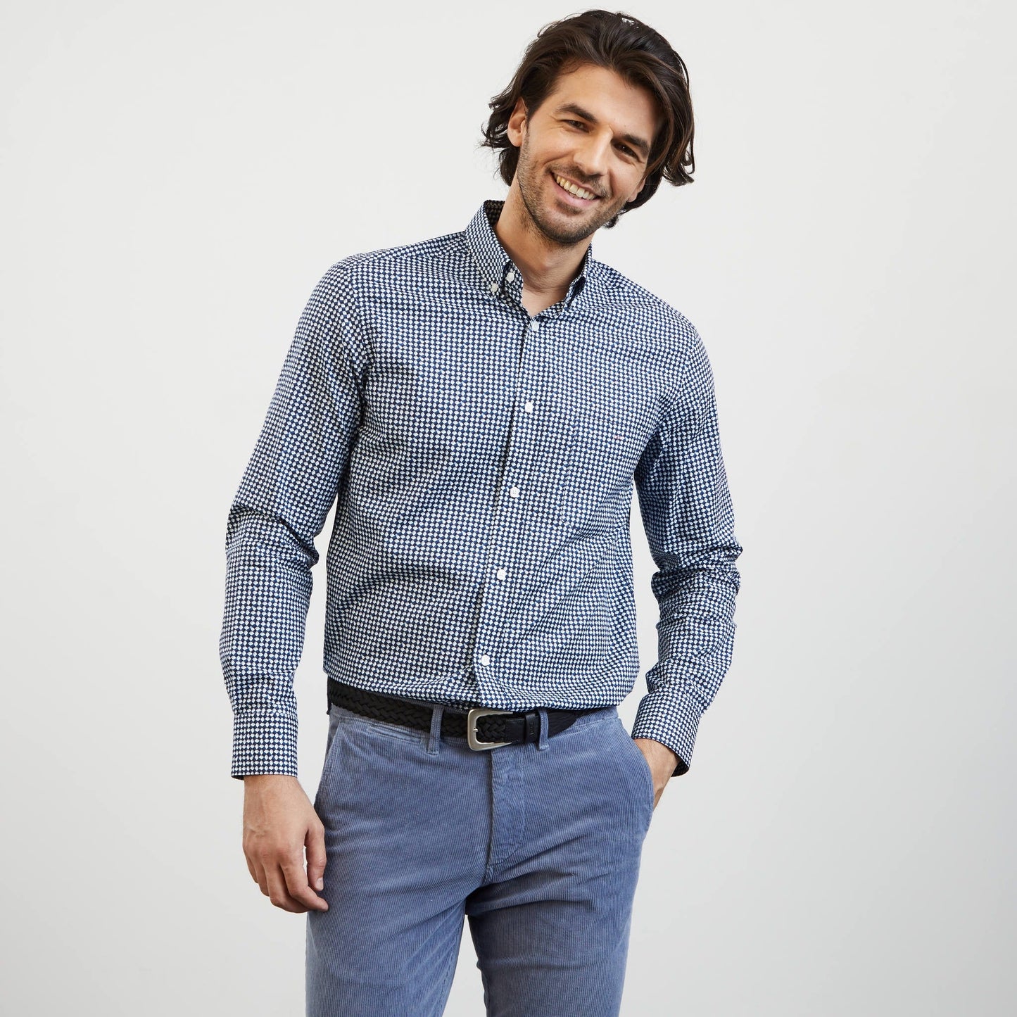 Eden Park Cotton Shirt with Exclusive Print