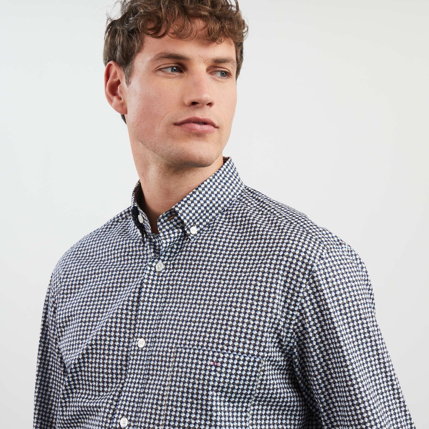 Eden Park Cotton Shirt with Exclusive Print
