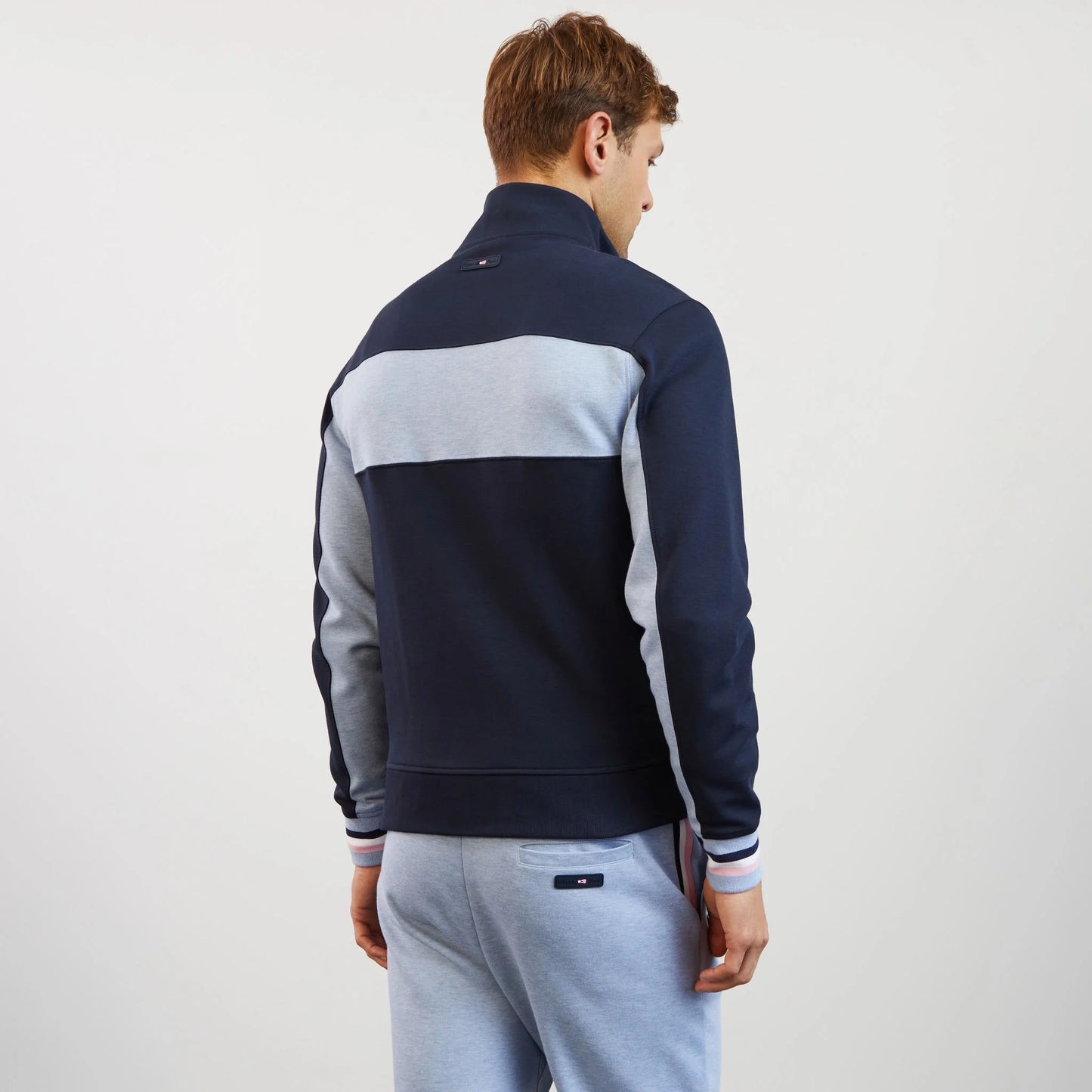 Eden Park Colourblock Zipped Sweatshirt