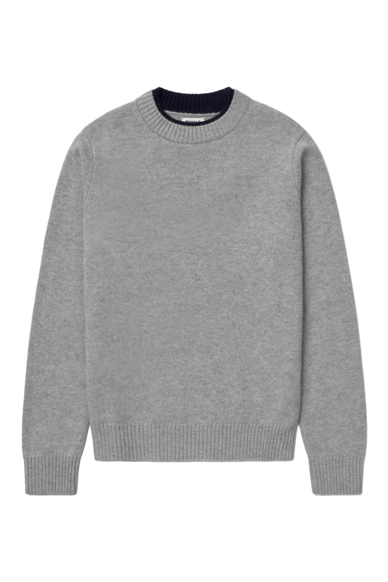 Ecoalf Marula Recycled Wool Sweater - Light Grey Melange