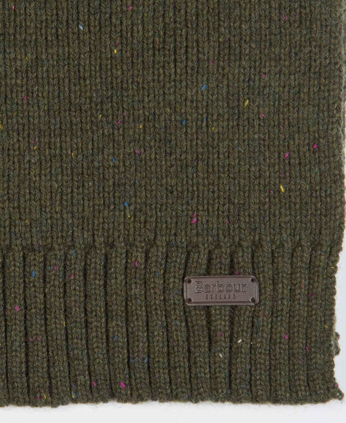 Barbour Carlton Fleck Beanie and Scarf Gift Set - Olive