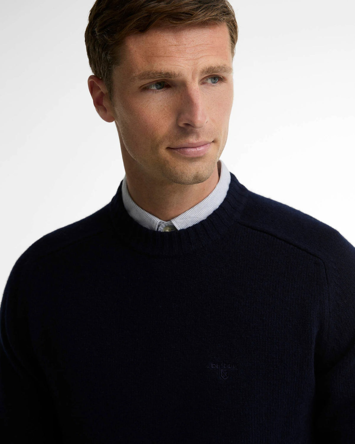 Barbour Newtown Crew Neck Jumper - Navy