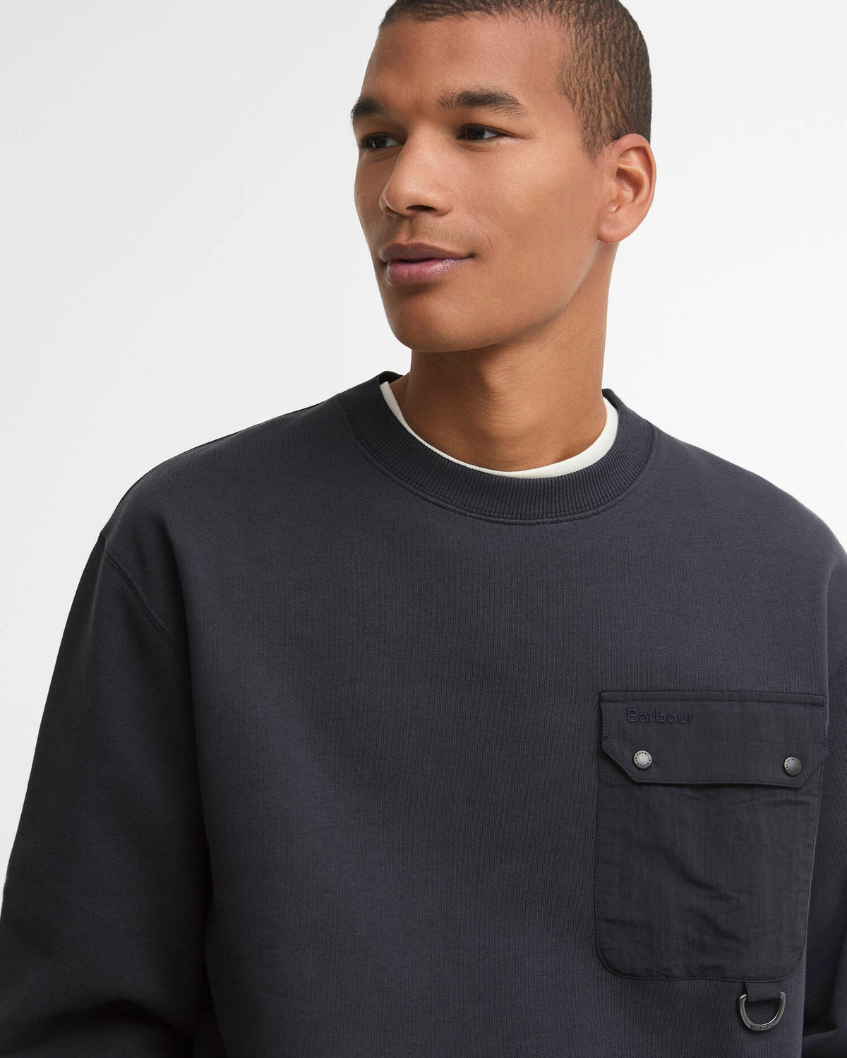 Barbour Pitt Crew Neck Sweatshirt - Dark Navy