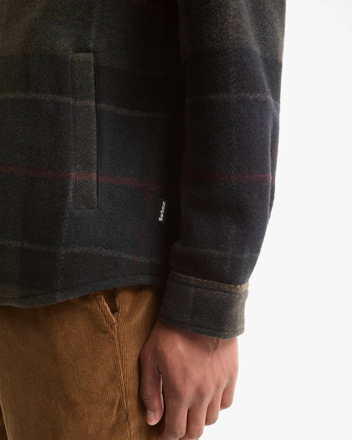 Barbour Woodlane Brushed Check Overshirt – Shadow Classic Tartan