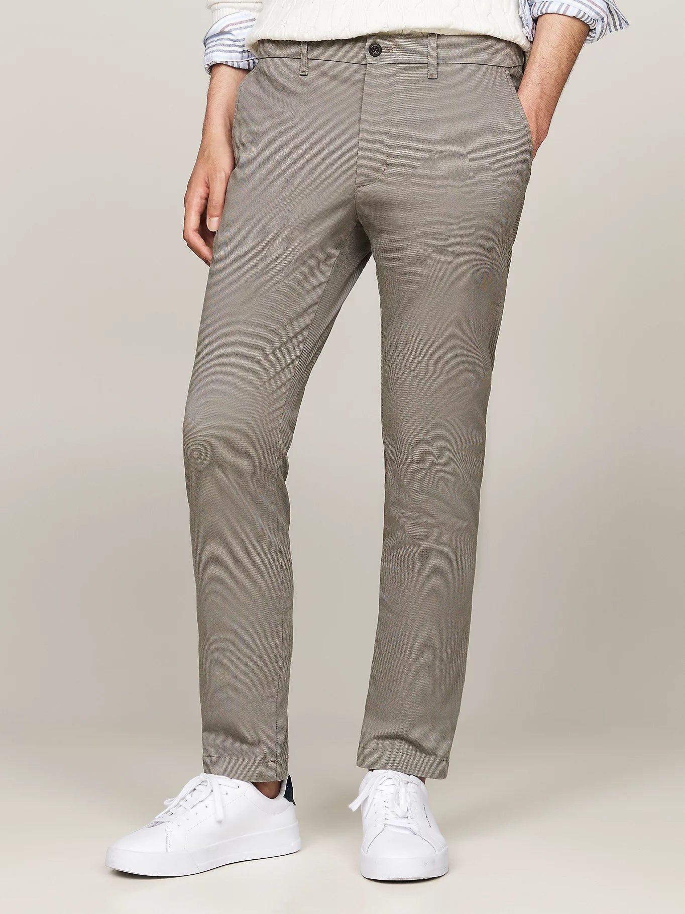 Tommy Hilfiger Bleecker Stretch Cotton Printed Slim Chinos