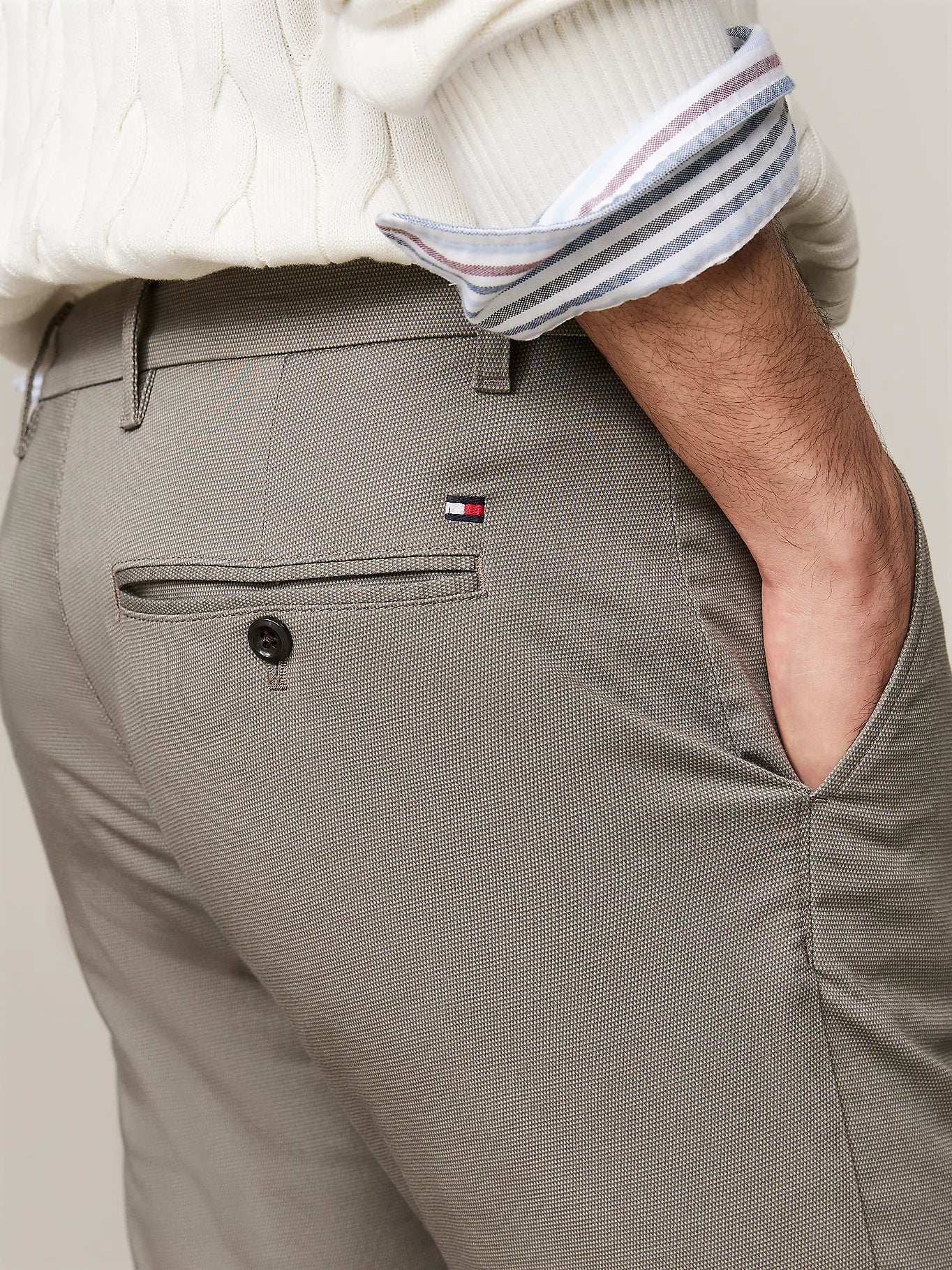 Tommy Hilfiger Bleecker Stretch Cotton Printed Slim Chinos