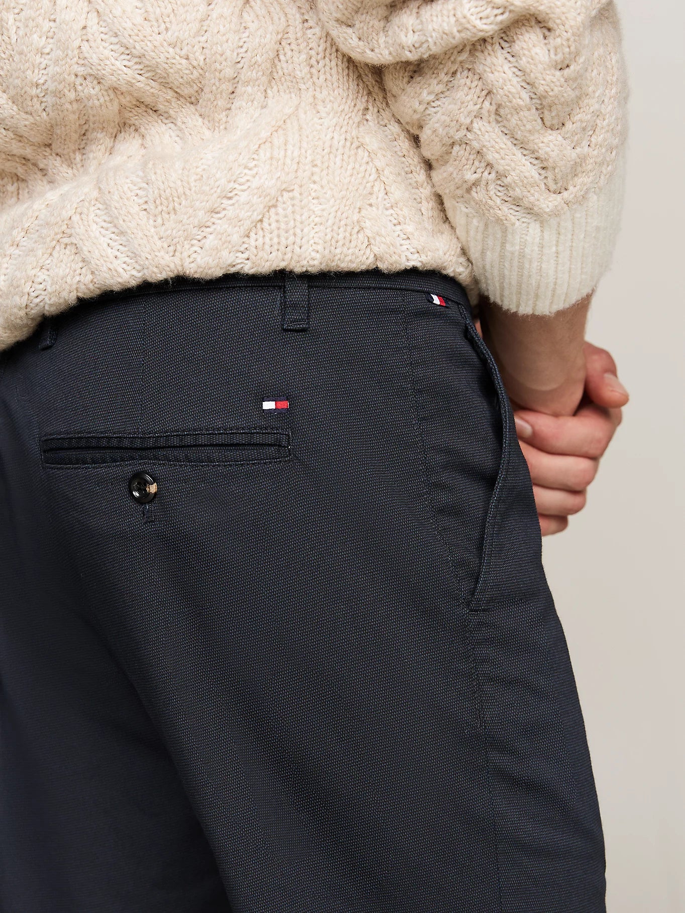 Tommy Hilfiger Bleecker Stretch Cotton Printed Slim Chinos