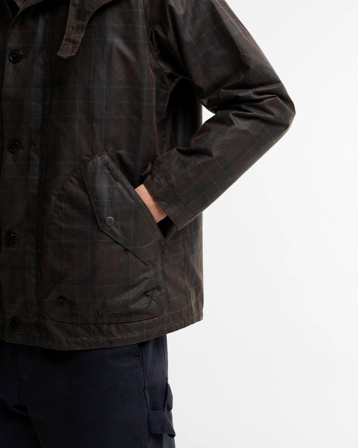 Barbour Re-Engineered Tartan Keiss Waxed Parka - Muted Tartan
